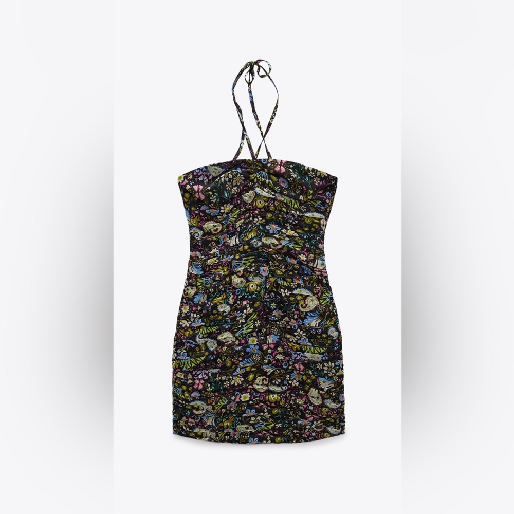Printed mini dress